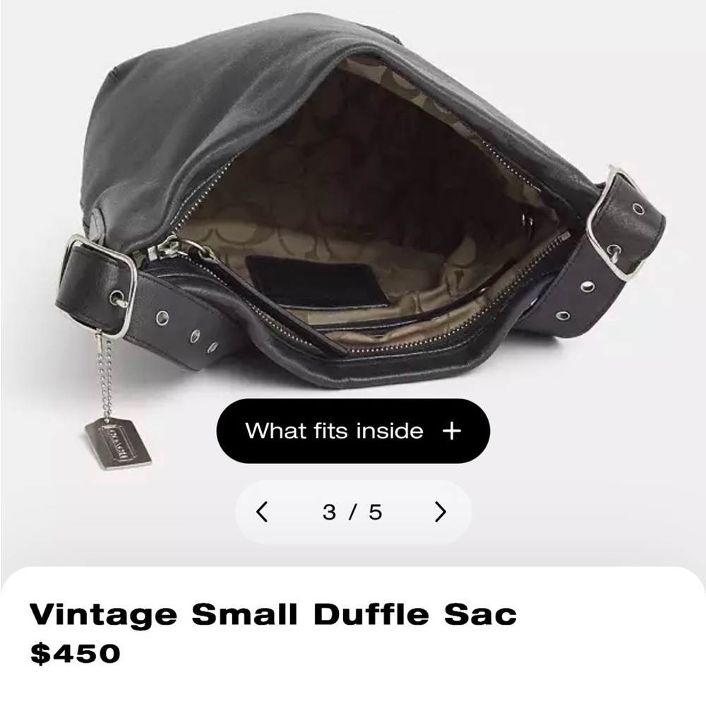 VINTAGE COACH BLACK DUFFLE SOHO LEGACY 9186 SHOULDER BAG - Picture 15 of 15